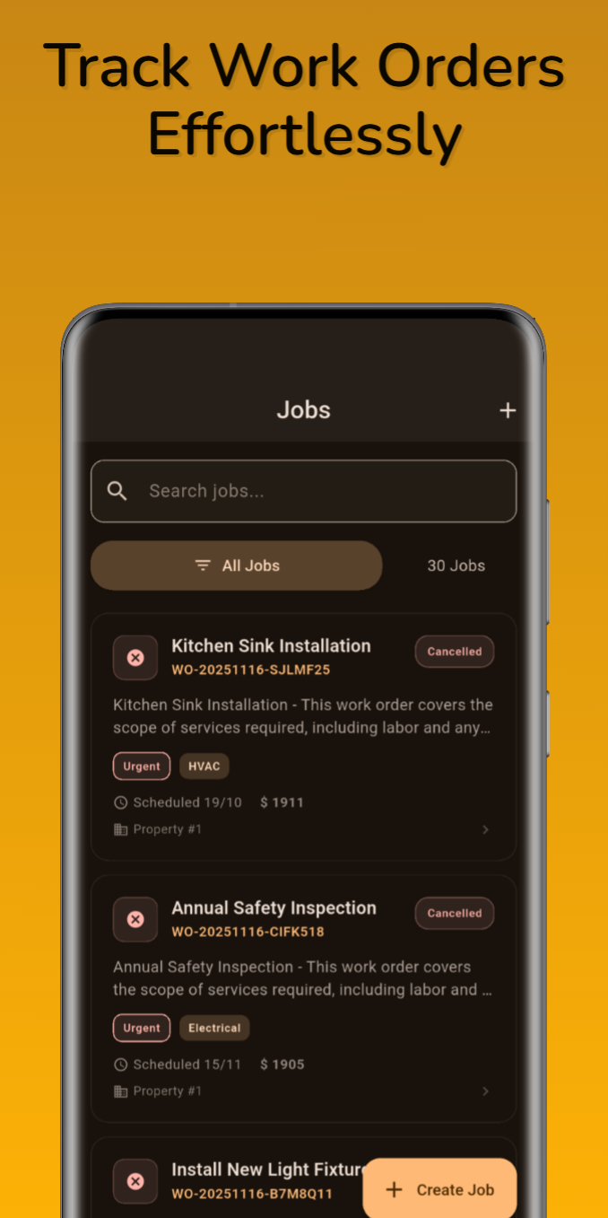 Track Work Orders Effortlessly